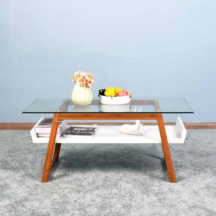 White Glass Coffee Table Wayfair Metro Lane Stubbs Drop Coffee Table Wayfair Co Uk Glass